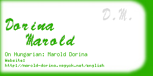 dorina marold business card